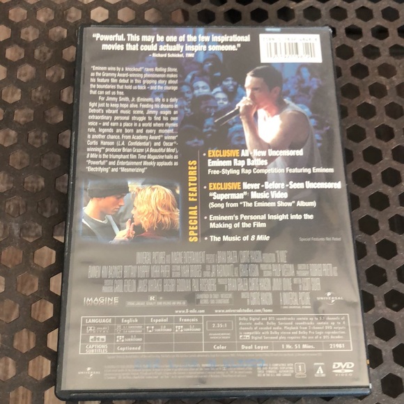8 Mile Widescreen DVD - Picture 2 of 6